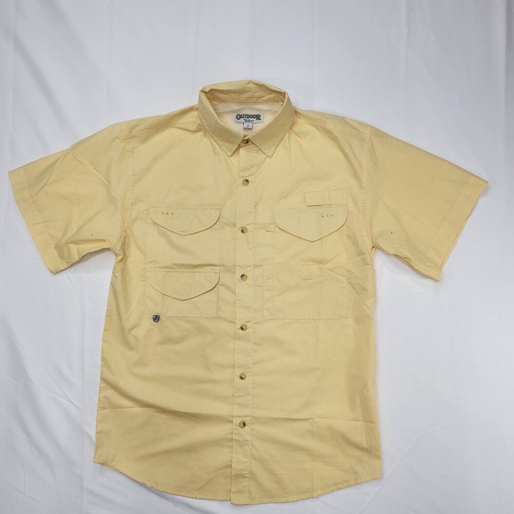 Outdoor by Hilton Men’s Small Fishing Lightweight Button Up Short Sleeve Comfort